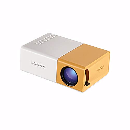 FeiFei66 1080P Projector Home Cinema USB HDMI AV SD Portable Mini HD LED Projector with USB/AV/SD/HD Ports, for Smart Phones/Laptops/Tablets/DVD Players/Game Consoles (A)