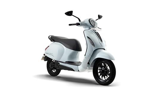 Image of Chetak 3001 by Bajaj Auto High Speed Electric Scooter with charger - Cyber White - Ex-Showroom