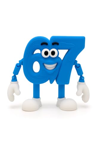 6 7 - Six Seven - Figura articulada 67 Brainrot Memes italiano XL de 9,5 x 12 cm - Coleção oficial Brainrot - Seis sete - Colecionável Meme Brain Rot - Tralalero Tung tung Samini Spiderini