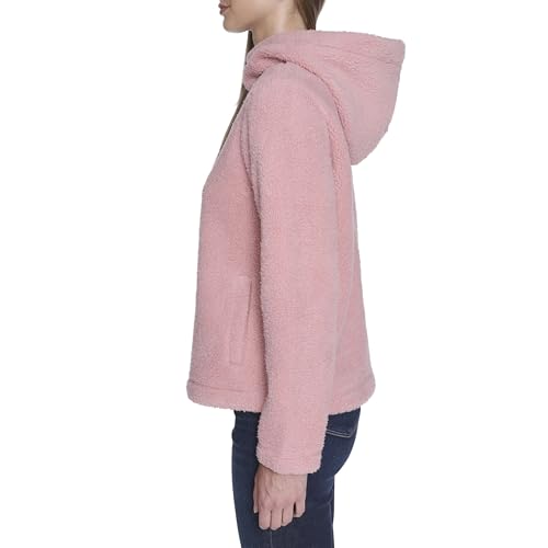 Image of Nautica Women's Solid Sherpa Zipup Hoodie Jacket