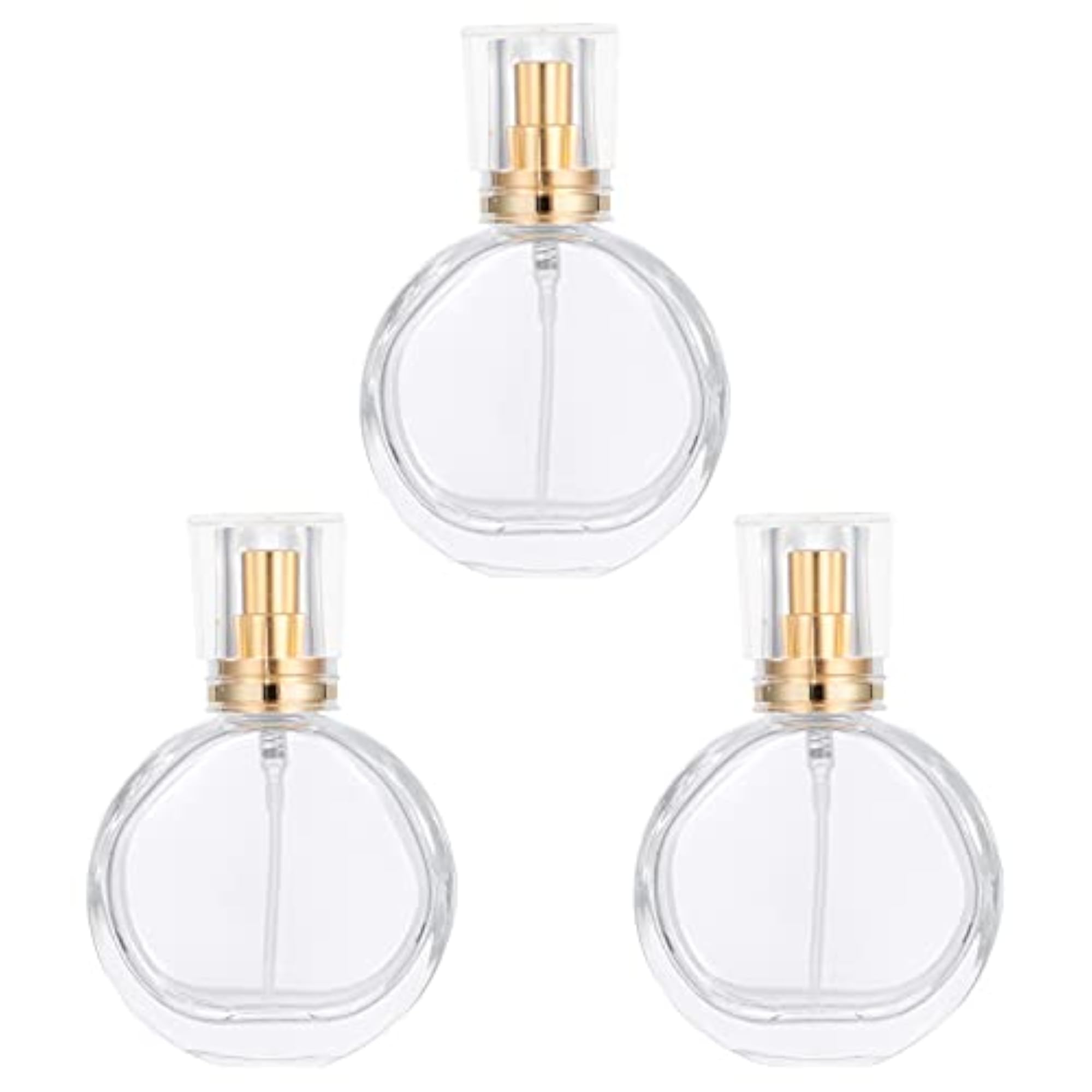 3Pcs 25ml Refillable Crystal Glass Spray Perfume Bottles