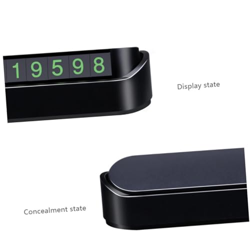 NUOBESTY 2Pcs Número De Telefone De Estacionamento Cartão De Estacionamento Temporário Telefone De C