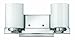 Hinkley-Two Light Chrome Inside-painted White Glass Vanity-5052CM