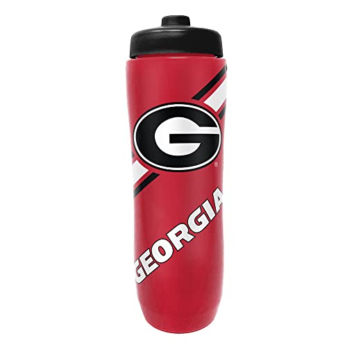 Party Animal NCAA Georgia Bulldogs Squeezy Water Bottle, Team Color