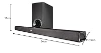 Denon DHT-S316 2.1 Flache TV Soundbar mit kabellosem Subwoofer, Bluetooth, HDMI ARC, Dolby Digital, DTS, optischer Eingang – Ansicht 7
