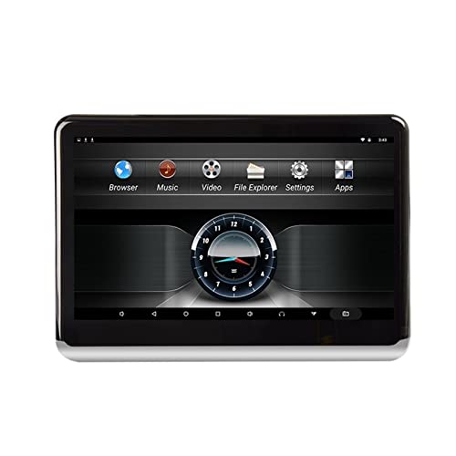 TV para Reposacabezas, Monitor de reposacabezas coche 10,1 pulgadas reproductor DVD 4K HD 1080P compatible con WIFI/HDMI/USB/TF/BT RAM 1GB/16GB descarga aplicación(2PCS)