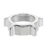 Pièce de rechange idéale : conçue pour remplacer la bague de verrouillage d'un hachoir à viande, cette bague permet de remplacer rapidement et facilement les pièces de votre hachoir, prolongeant ainsi la durée de vie de l'appareil. bague de retenue pour hachoir, pièce de rechange en acier inoxydable