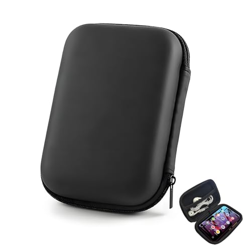 Custodia universale per lettore MP3, custodia per lettore musicale da 4 pollici, con scomparto per cuffie, cavo USB e scheda di memoria
