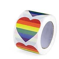 Hoy La Bandera De Arco Iris Yo Voto LGBT Calcomanías Solares De Vinilo