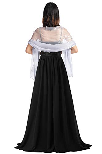 YAOMEI Mujer Bufanda Chales Estolas Satén, Mujer Verano Mantón Estolas Fulares Bufanda...