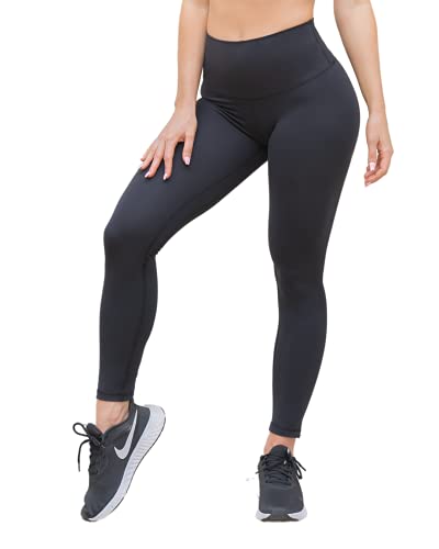 SunplusTrade Leggings for Women, Workout Leggings, Women's Leggings, 7/8 Length Leggings (Black, XX-Large)