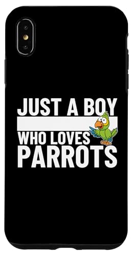 Just A Boy Who Loves Parrot Funny Parrot �X�}�z�P�[�X iPhone XS Max �p