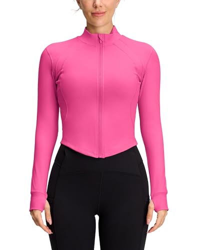 QUEENIEKE Damen Laufjacke Sportjacke Langarm Gym Tops Yoga Atmungsaktive...