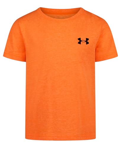 Under Armour Boys Short Sleeve Elite T-Shirt Lightweight & Breathable Relaxed Fit Blaze Orange 6