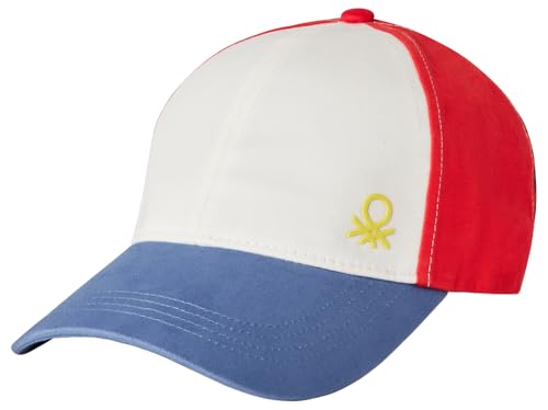 United Colors of Benetton Cappello C/Visiera 6l1eca025 Gorro/Sombrero, Turquesa, Medium Unisex niños
