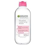 Garnier Micellar Water, Hydrating Facial Cleanser & Makeup Remover, Suitable for Sensitive Skin, Vegan, Cruelty Free, 13.5 Fl Oz (400mL), 1 Count