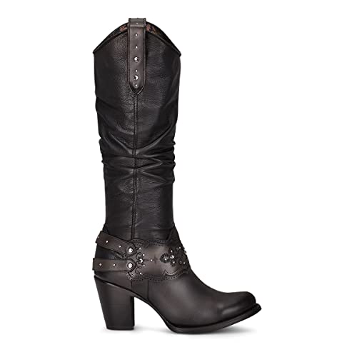 Cuadra Women's Tall Boot In Bovine Leather Black #TOP12