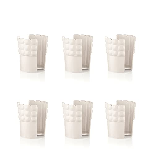 Guzzini - Tiffany, Set 6 universal-Becherhalter - Milchweiß, 13,4 x 8 x h16,5cm - 199700156