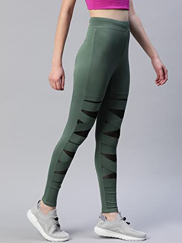 Image of BLINKIN Women's Skinny Fit Mid Rise Leggings