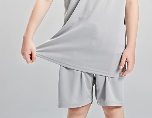 Image of DANI CHINS Boys Loose Athletic Short-Sleeve Shirt and Active Mesh Shorts Set