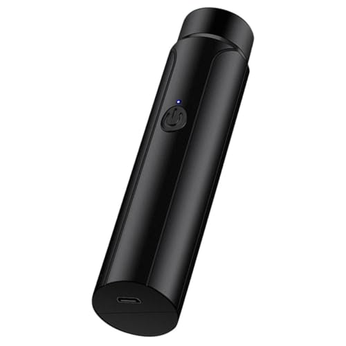 SOESFOUFU Maquinilla de Afeitar Eléctrica para Hombre Portátil de Viaje Batería de 300mah, Control Mano y Carcasa de Plástico Abs Negra Resistente al Desgaste