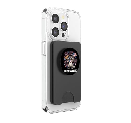 PopSockets PopWallet de Mapache Feral y Gratis para Viajar Ligero este 4 de Julio 4