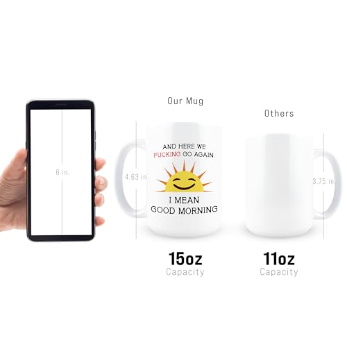 Taza de cerámica Hogg 15 oz con frase sarcástica miniatura 3
