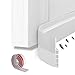 Door Draft Stopper, Ohuhu Door Sweeps, Weather Stripping for Doors, Under Door Draft Blocker, Door Seal Strip, Door Insulator, Draft Stoppers for Bottom of Doors Soundproof Wind Blocker, 39"L x2"W