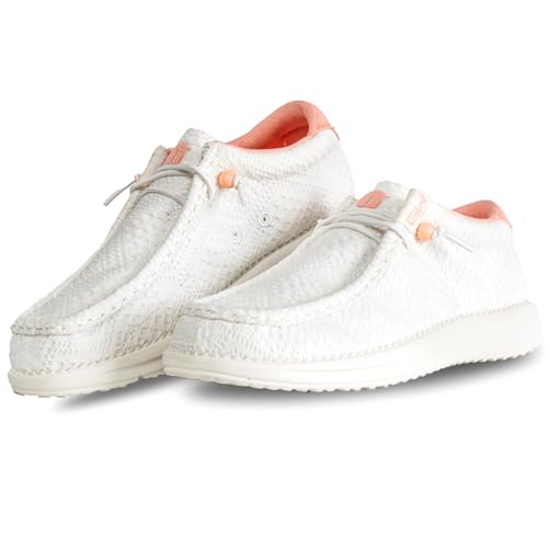 Image of Gator Waders Womens Camp Shoes - Breathable Slip-On Loafers - Elastic Laces - Ultralight All Day Cushioning - Fitted Feel