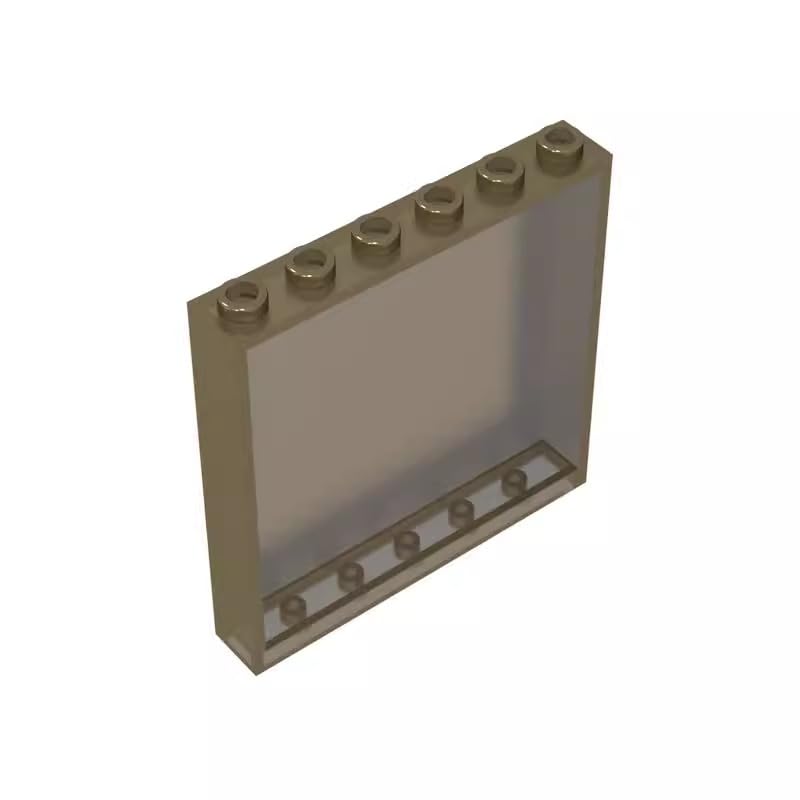 Gobricks 59349 Door Panel 1x6x5 10 Pieces GDS-773 Compatible with Lego Building Blocks Color:Trans Black
