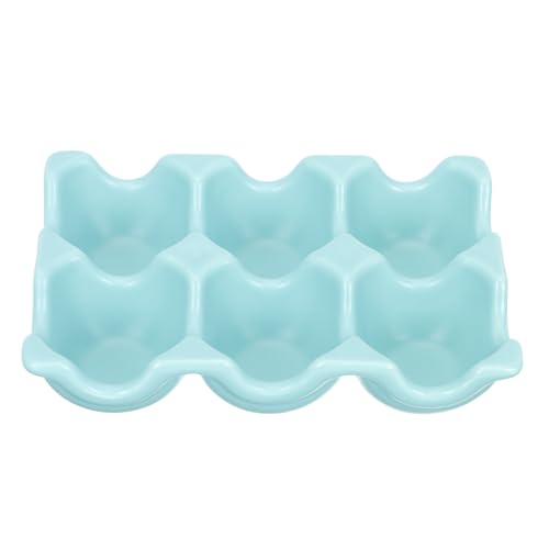 Porta huevos de cerámica para organización de cocina y soporte de nevera