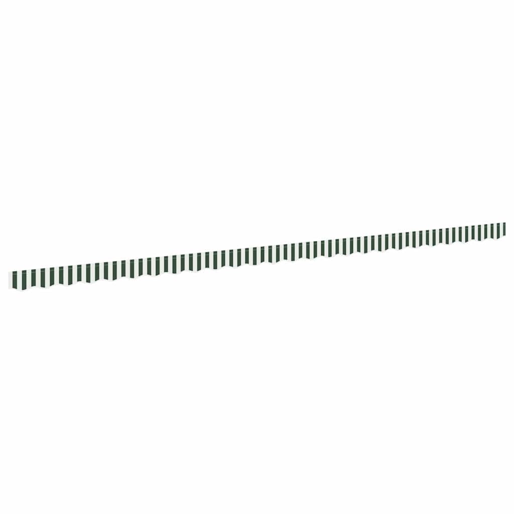 Lambrequin Store Exterieur 6m Vert Blanc Polyester