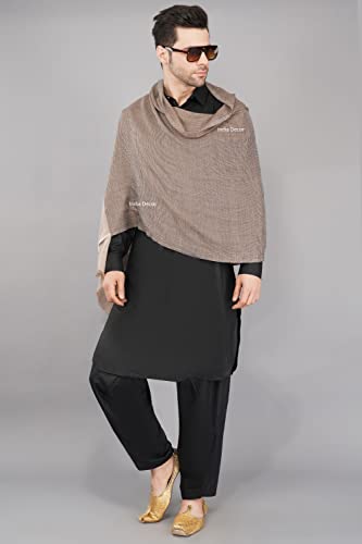 INDIA DECOR 100% Cashmere Pure Wool Unisex Stole - Soft Pashmina Winter Scarf4