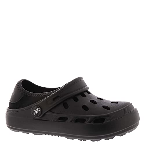 Skechers Kids Boy's Foamies Swifters II-Be Warmer Clog, Black, 11 Big Kid