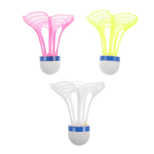 VANZACK Nylon Badminton Shuttlecocks 3pcs Set High Impact Resistance Windproof for Training