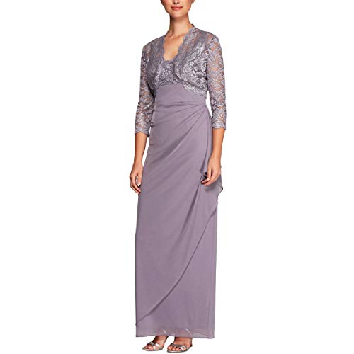Image of Alex Evenings Women's Empire Waist Bolero Jacket Dress (Petite and Regular Sizes) - Close Out