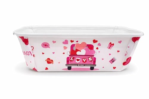 Image of Loaf Pans, Plumpy Disposable Loaf Bread Pan, Bread Pans for Baking Molds with Festive Snowflake and Christmas Designs, for Cakes and Treats (White Christmas Tree, Pack of 10)
