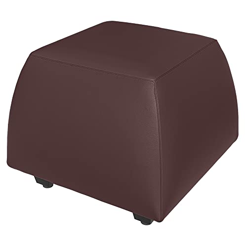 Image of Wakefit Belize Ottoman (Leatherette, Dark Fantasy)