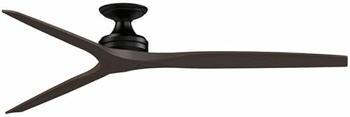 Miniatura 22 de Spitfire - Ventilador de techo de 3 aspas, 21.08 pulgadas de alto y 72 pulgadas de ancho, acabado negro, color blanco lavado 2-Blanco mate,Blanco