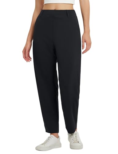 baleaf Womens Ankle Barrel Pants Stretch Travel Pants Petite Work Pants Casual Slacks with Pockets