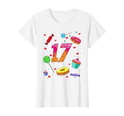 17th Birthday Donut Cupcake Candy Sweet 17 Years Old Girls