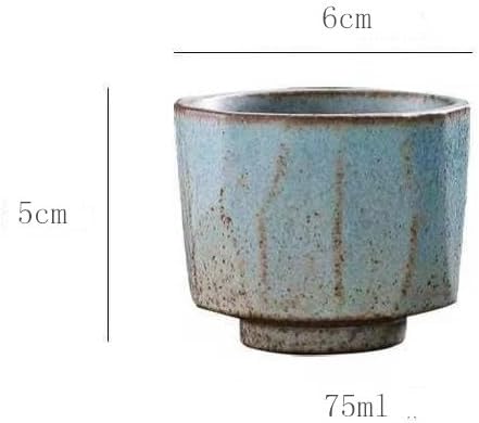 GSOUL Kungfu Tea cup Retro Ceramic Cup Kiln-changed Tea Set Accessories Host Japanese Creative Bowl Small Tea Cups