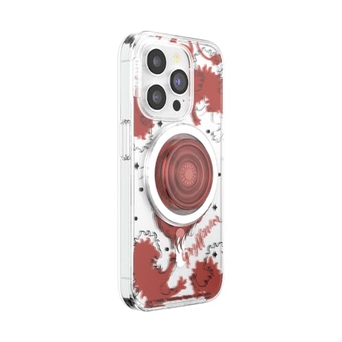 Image of PopSockets iPhone 15 Pro Case with Round Phone Grip Compatible with MagSafe, Phone Case for iPhone 15 Pro, Wireless Charging Compatible, Harry Potter - Gryffindor