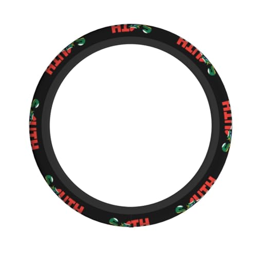 South Africa Text with Map South Africa Flag 15 Inch Steering Wheel Cover Non Slip Universal Fit2