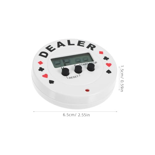 Alasum Poker-Timer Countdown-Timer FüR Poker-Dealer, Digitaler Timer FüR Poker, Party, Club,Max. 99 Min. 59 Sek.