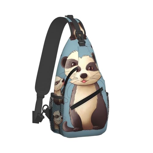 Bolso cruzado de pecho para hombre tipo mochila sling miniatura 2