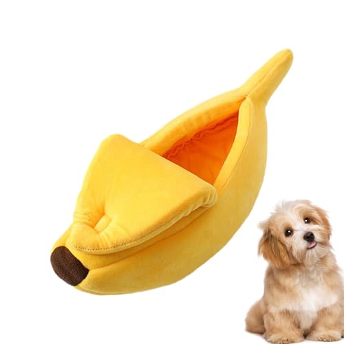 Cuccia per gatti a banana, calda cuccia invernale per gatti a forma di banana, di grandi dimensioni, morbida e calda, accessorio per animali domestici per gatti, gattini e cani di piccola taglia