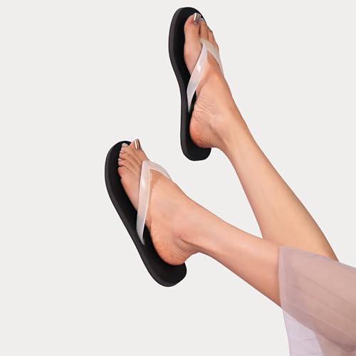 Jelly Beach Flip Flop for Women Clear Sandals Jelly Slides Shoes3