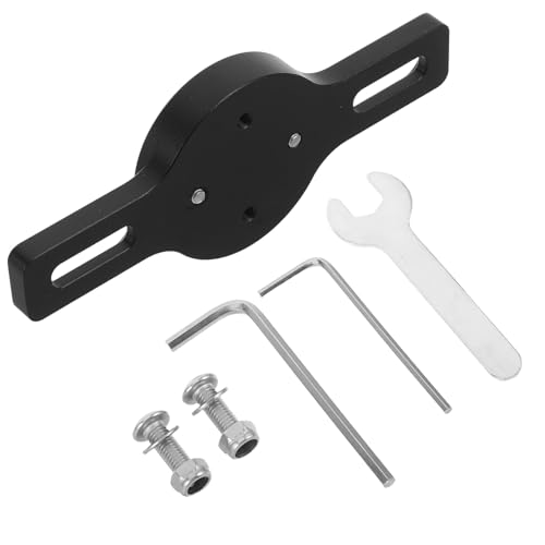 Soporte de luz trasera para bicicleta Mikinona con fijación estable y ajuste metálico negro