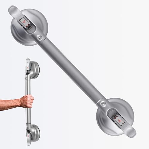 DAREN MEDICAL Heavy Duty Suction Shower Grab Bar - Toilet Bathroom Bathtub Safety - Shower Handles,...